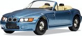 Modelauto BMW Z3 James Bond films 11 x 5 x 4 cm blauw - Schaal 1:36 - Speelgoedauto - Miniatuurauto - Bekende auto - Filmauto