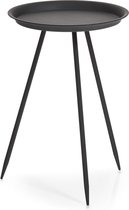 1x Metalen plantentafeltje zwart 29 x 44 cm - Zeller - Woondecoratie/accessoires - Bijzettafels - Metalen bijzet tafeltjes