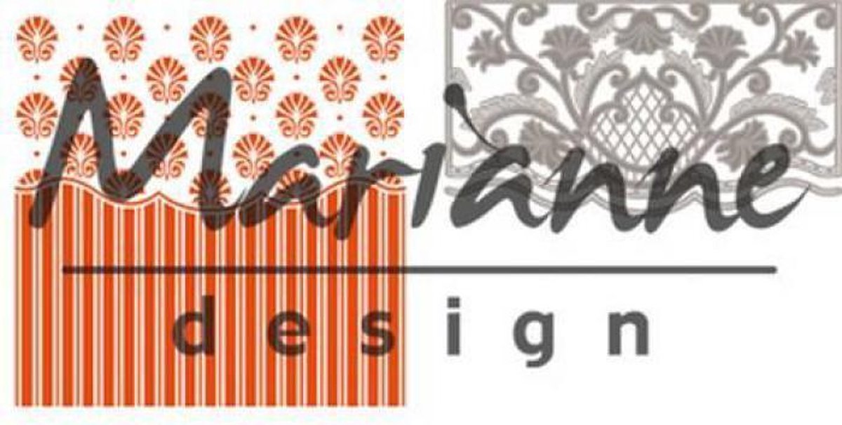 Marianne Design Embossing Design folder met stansmal - DF3443 - Anja's flower border