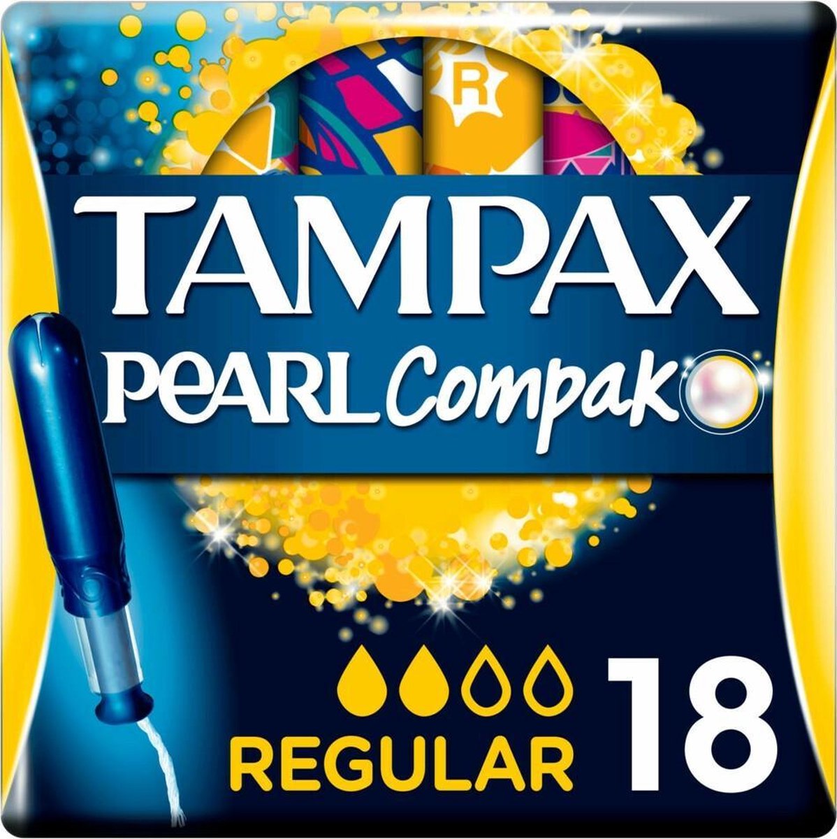 Tampax Compak Pearl Regular 8 x 18 stuks