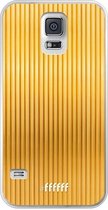 Samsung Galaxy S5 Hoesje Transparant TPU Case - Bold Gold #ffffff