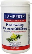 Lamberts Teunisbloemolie 500 mg - 180 Capsules - Voedingssupplementen