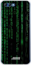Honor 10 Hoesje Transparant TPU Case - Hacking The Matrix #ffffff