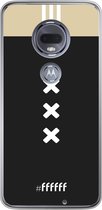 Motorola Moto G7 Hoesje Transparant TPU Case - AFC Ajax Uitshirt 2018-2019