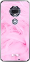 Motorola Moto G7 Hoesje Transparant TPU Case - Cotton Candy #ffffff