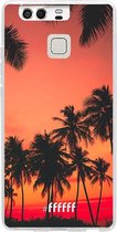 Huawei P9 Hoesje Transparant TPU Case - Coconut Nightfall #ffffff