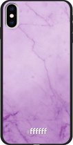 iPhone Xs Max Hoesje TPU Case - Lilac Marble #ffffff