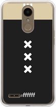 LG K10 (2018) Hoesje Transparant TPU Case - AFC Ajax Uitshirt 2018-2019