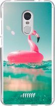 Xiaomi Redmi 5 Hoesje Transparant TPU Case - Flamingo Floaty #ffffff