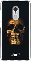 Xiaomi Redmi 5 Hoesje Transparant TPU Case - Gold Skull #ffffff