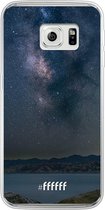 Samsung Galaxy S6 Edge Hoesje Transparant TPU Case - Landscape Milky Way #ffffff