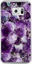 Samsung Galaxy S6 Edge Hoesje Transparant TPU Case - Purple Geode #ffffff