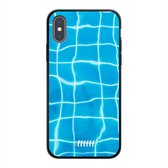 iPhone Xs Hoesje TPU Case - Blue Pool #ffffff