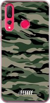 Huawei P30 Lite Hoesje Transparant TPU Case - Woodland Camouflage #ffffff
