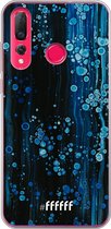 Huawei P30 Lite Hoesje Transparant TPU Case - Bubbling Blues #ffffff