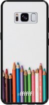Samsung Galaxy S8 Hoesje TPU Case - Pencils #ffffff