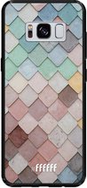 Samsung Galaxy S8 Hoesje TPU Case - Color Tiles #ffffff