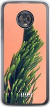 Motorola Moto G6 Hoesje Transparant TPU Case - Waving plant #ffffff