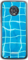 Motorola Moto G6 Hoesje Transparant TPU Case - Blue Pool #ffffff