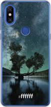 Xiaomi Mi Mix 3 Hoesje Transparant TPU Case - Space tree #ffffff