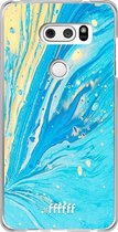 LG V30 (2017) Hoesje Transparant TPU Case - Endless Azure #ffffff