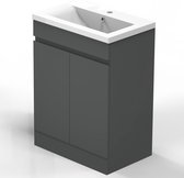 meuble de salle de bain 50 cm avec lavabo, noir, ensemble de meubles de  salle de bain... | bol.com
