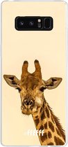 Samsung Galaxy Note 8 Hoesje Transparant TPU Case - Giraffe #ffffff