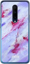 OnePlus 7 Pro Hoesje Transparant TPU Case - Abstract Pinks #ffffff