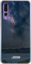Huawei P30 Hoesje Transparant TPU Case - Landscape Milky Way #ffffff