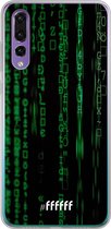 Huawei P30 Hoesje Transparant TPU Case - Hacking The Matrix #ffffff