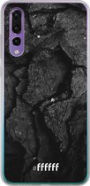 Huawei P30 Hoesje Transparant TPU Case - Dark Rock Formation #ffffff
