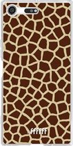 Sony Xperia XZ Premium Hoesje Transparant TPU Case - Giraffe Print #ffffff