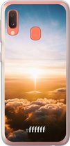 Samsung Galaxy A20e Hoesje Transparant TPU Case - Cloud Sunset #ffffff