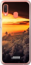 Samsung Galaxy A20e Hoesje Transparant TPU Case - Sea of Clouds #ffffff