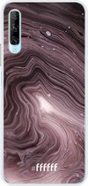 Huawei P Smart Pro Hoesje Transparant TPU Case - Purple Marble #ffffff