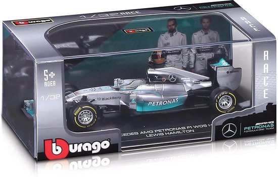 verzending Op het randje Anekdote Mercedes AMG Petronas F1 WO5 Hybrid Lewis Hamilton 1/32 Bburago - Modelauto  -... | bol.com