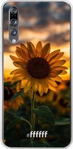Huawei P20 Pro Hoesje Transparant TPU Case - Sunset Sunflower #ffffff