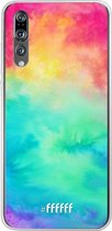 Huawei P20 Pro Hoesje Transparant TPU Case - Rainbow Tie Dye #ffffff