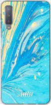 Samsung Galaxy A7 (2018) Hoesje Transparant TPU Case - Endless Azure #ffffff