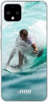 Google Pixel 4 Hoesje Transparant TPU Case - Boy Surfing #ffffff