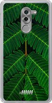 Honor 6X Hoesje Transparant TPU Case - Symmetric Plants #ffffff