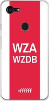 Google Pixel 3 XL Hoesje Transparant TPU Case - AFC Ajax - WZAWZDB #ffffff