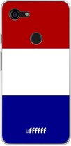 Google Pixel 3 XL Hoesje Transparant TPU Case - Nederlandse vlag #ffffff