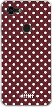 Google Pixel 3 XL Hoesje Transparant TPU Case - Burgundy Dots #ffffff