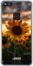 Huawei P10 Lite Hoesje Transparant TPU Case - Sunset Sunflower #ffffff