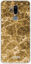 LG G7 ThinQ Hoesje Transparant TPU Case - Gold Marble #ffffff