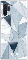 Samsung Galaxy Note 10 Plus Hoesje Transparant TPU Case - Mirrored Polygon #ffffff
