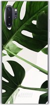 Samsung Galaxy Note 10 Plus Hoesje Transparant TPU Case - Tropical Plants #ffffff