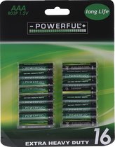 JAP Longlife AAA Batterijen - 16 Stuks batterij pack