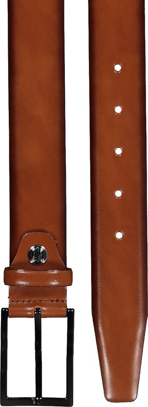 LINDENMANN leren heren riem - cognac - Maat: 120